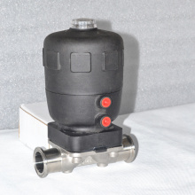 Санитарно пневматический мембранный клапан с приводом полиамид ПА 